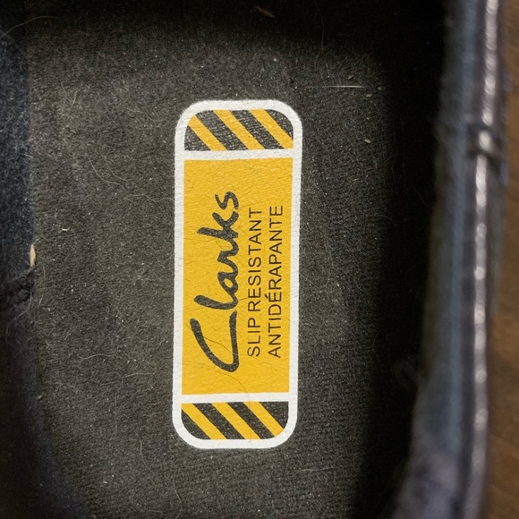 Clark’s navy slip resistant slip-ons, size 6.5. - Picture 11 of 11